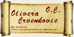 Olivera Crvenković vizit kartica